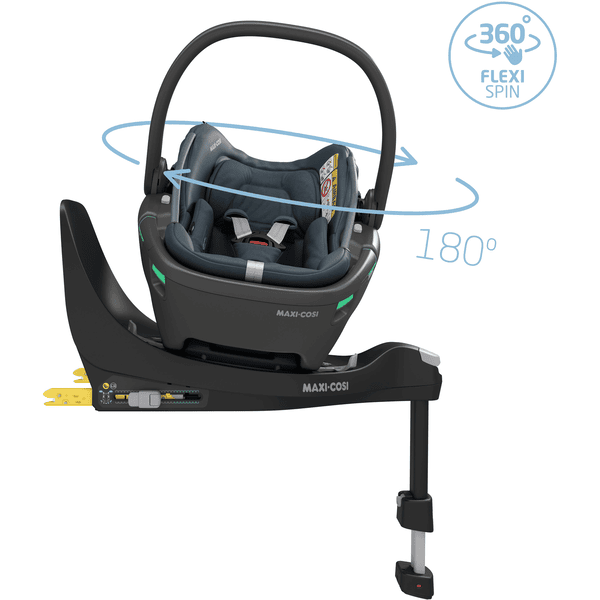 MAXI COSI Set Babyschale Coral 360 Essential Graphite plus Basisstation FamilyFix 360 Bestseller