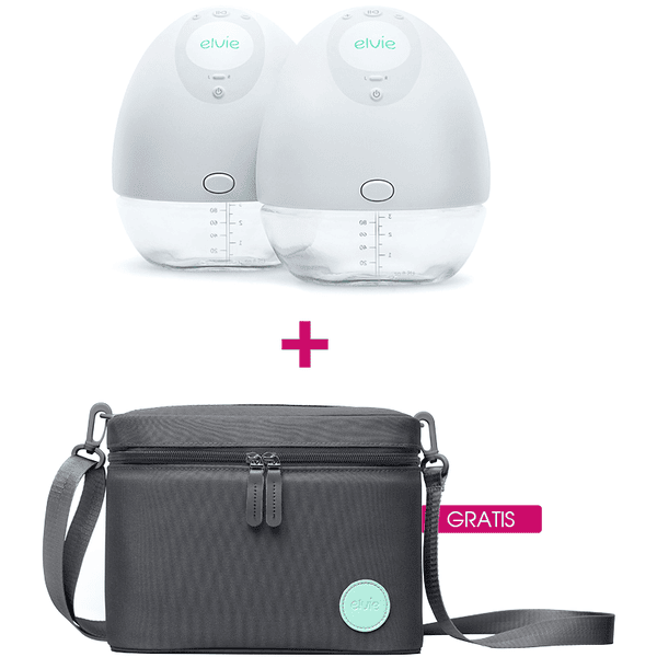 elvie pump elektrische Doppelmilchpumpe plus GRATIS Tragetasche 3 in 1