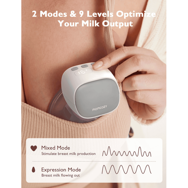 momcozy Doppelmilchpumpe tragbar S9 Pro, grau Bis zu 65% Rabatt
