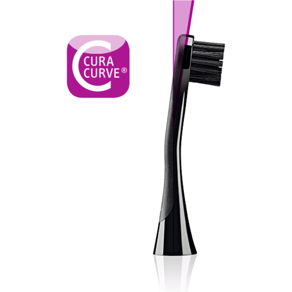 CURAPROX Schallzahnbürste Black is White Hydrosonic, für Erwachsene Vierteljährliche Förderung