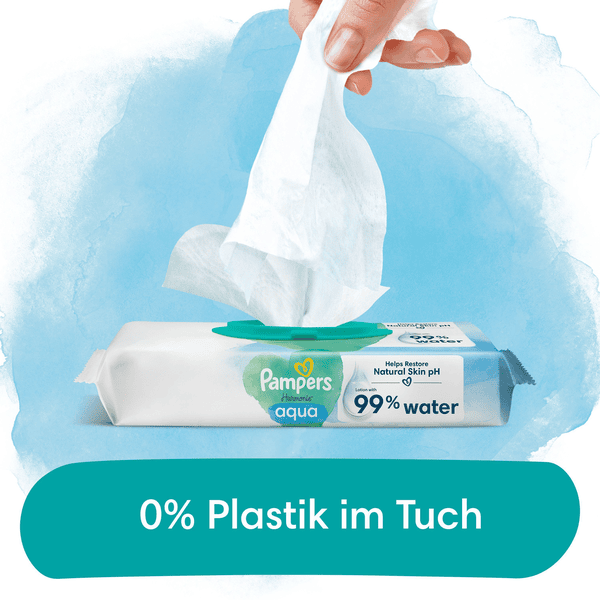 Pampers Feuchttücher Harmonie Aqua, 1.152 Tücher (24 x 48 Stk) Discount Store für neue Produkte