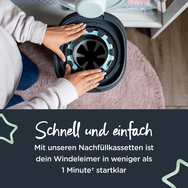 Tommee Tippee Nachfüllkassette für Twist & Click Advanced Windeleimer 18er Set Super Rabatt