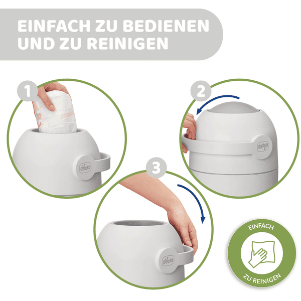 chicco Windeleimer Odour Off in grau Speichern exportieren