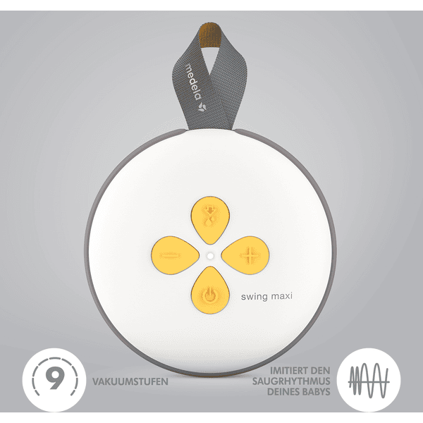 Medela Elektrische Doppel-Milchpumpe Swing Maxi + Doppelpumpset Hands-free Black Friday Preise