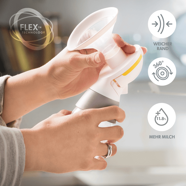 Medela Elektrische Doppel-Milchpumpe Swing Maxi + Doppelpumpset Hands-free Black Friday Preise