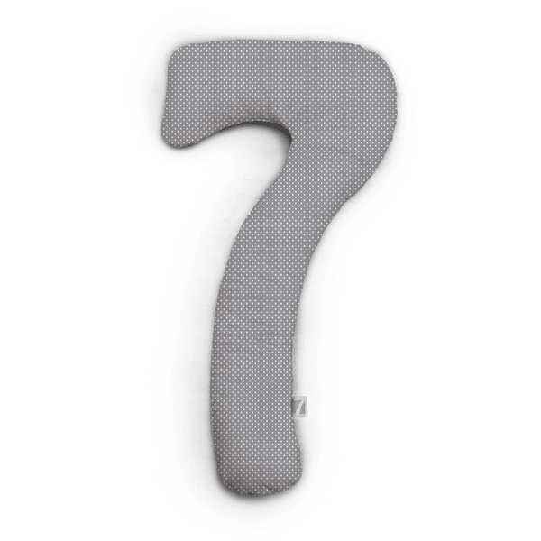 THERALINE my7 Seitenschläferkissen Jersey Punkte grau