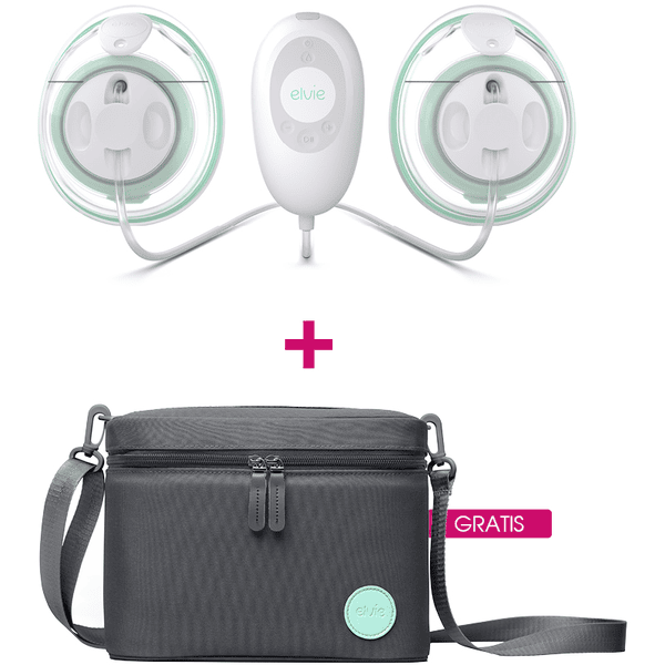 elvie stride elektrische Doppelmilchpumpe plus GRATIS Tragetasche 3 in 1