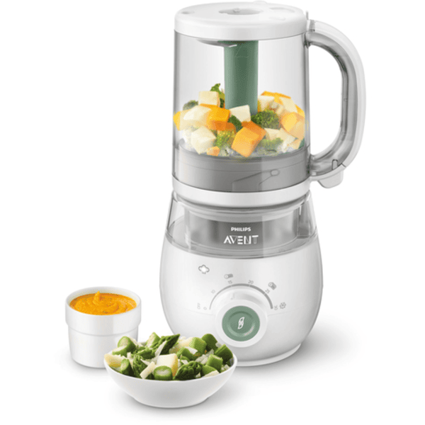 Philips Avent 4-in-1 Babynahrungszubereiter Dampfgarer und Mixer SCF885/01 in grün Rabatt