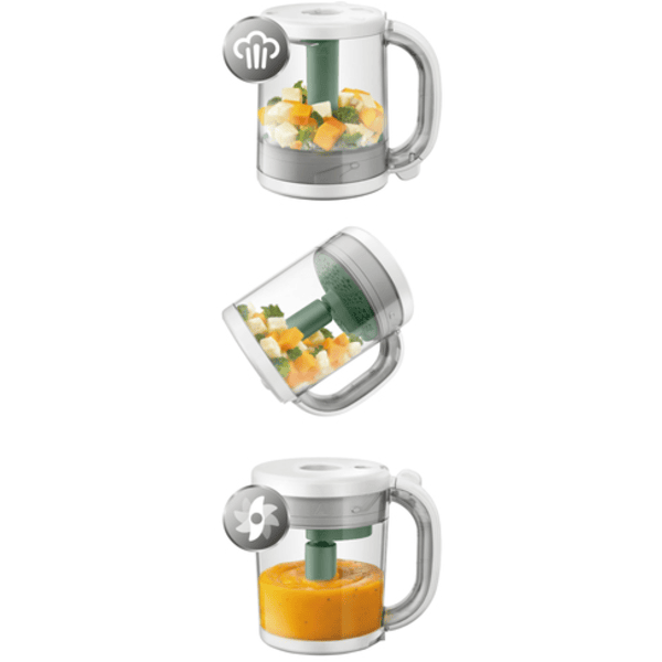 Philips Avent 4-in-1 Babynahrungszubereiter Dampfgarer und Mixer SCF885/01 in grün Rabatt