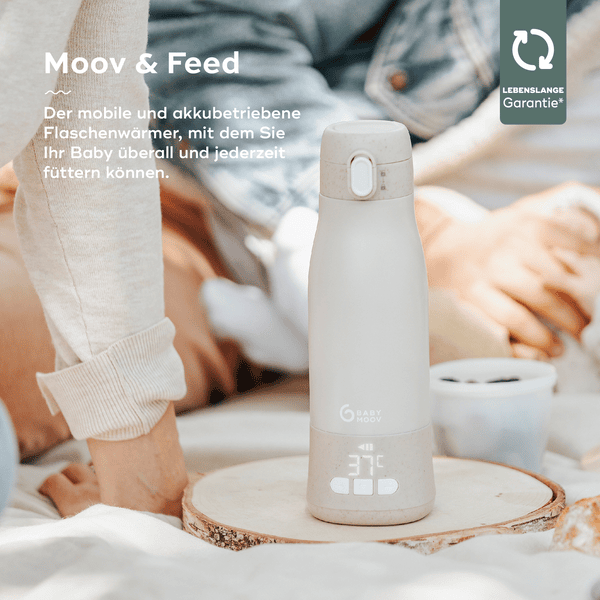 babymoov Flaschenwärmer Moov & Feed Mineral für unterwegs Beige Versandkostenfrei