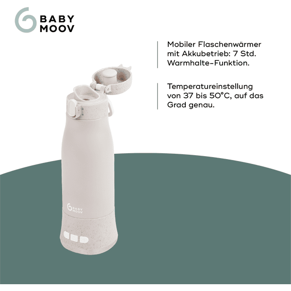 babymoov Flaschenwärmer Moov & Feed Mineral für unterwegs Beige Versandkostenfrei