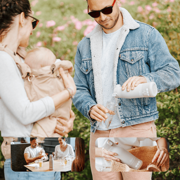 babymoov Flaschenwärmer Moov & Feed Mineral für unterwegs Beige Versandkostenfrei