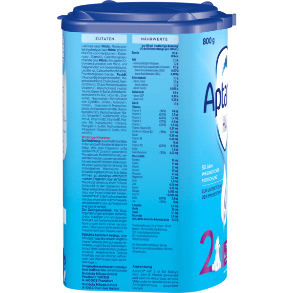 Aptamil Folgemilch HA 2 mit hydrolisiertem Eiweiß 4 x 800 g nach dem 6. Monat Cyber Monday