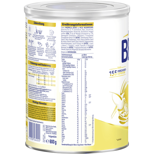 Nestlé BEBA 3 Folgemilch 6 x 800 g ab dem 10. Monat Vatertagsangebot