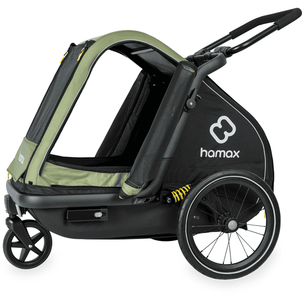 hamax Hundefahrradanhänger Pluto M green/black Top Angebot