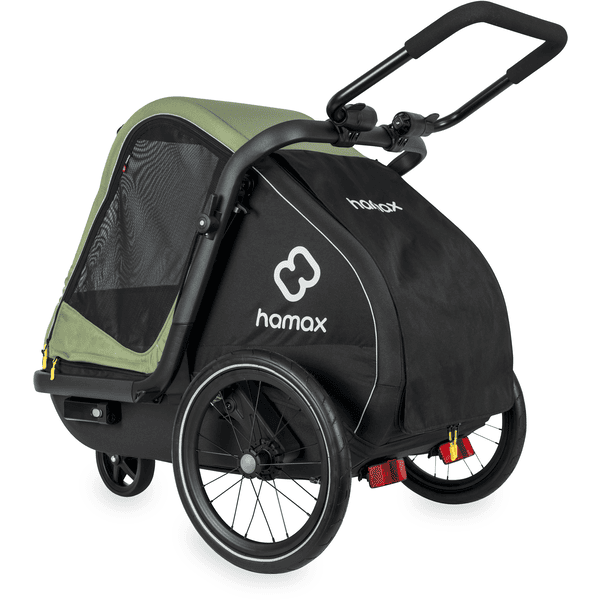 hamax Hundefahrradanhänger Pluto M green/black Top Angebot