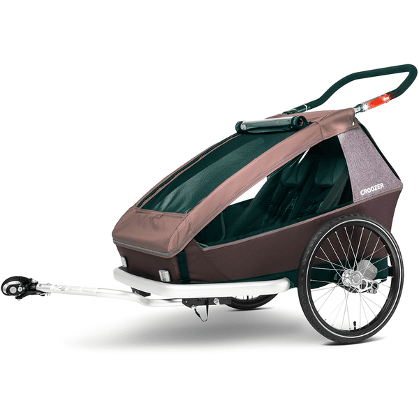 CROOZER Kinderfahrradanhänger Kid Vaaya 2 Blossom Red inklusive Babysitz Blossom red und Winter-Set Blossom red Online Outlet