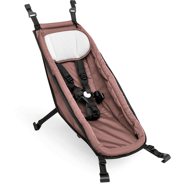 CROOZER Kinderfahrradanhänger Kid Vaaya 2 Blossom Red inklusive Babysitz Blossom red und Winter-Set Blossom red Online Outlet