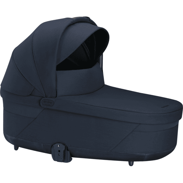 cybex GOLD Kinderwagen-Set Balios S Lux Silver Ocean Blue inkl. Kinderwagenaufsatz Cot S Lux Ocean Blue, Babyschale Cloud G i-Size Ocean Blue Plus, Adapter und Basistation Base G Räumungsverkauf