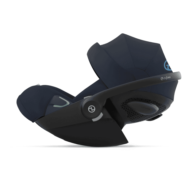 cybex GOLD Kinderwagen-Set Balios S Lux Silver Ocean Blue inkl. Kinderwagenaufsatz Cot S Lux Ocean Blue, Babyschale Cloud G i-Size Ocean Blue Plus, Adapter und Basistation Base G Räumungsverkauf