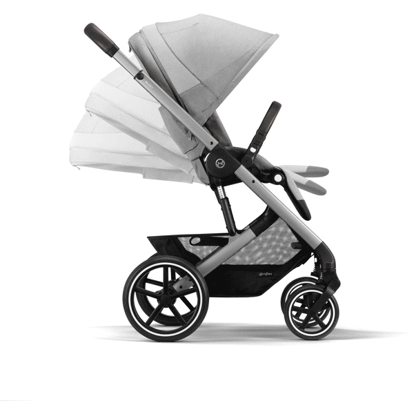cybex GOLD Kinderwagen Balios S Lux Silver Lava Grey inklusive Kinderwagenaufsatz Cot S Lux Lava Grey Tiefpreis