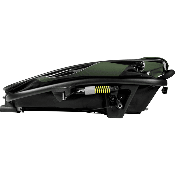 hamax Kinderfahrradanhänger Outback mit Rückenlehnenverstellung Green Black Super Sparpreis