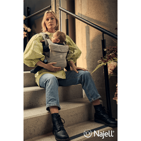 Najell Babytrage Rise Silver Grey Kostenlose Rückgabe