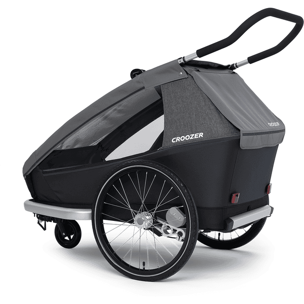 CROOZER Kinderfahrradanhänger Kid Keeke 2 Mountain Grey Letzter Tag