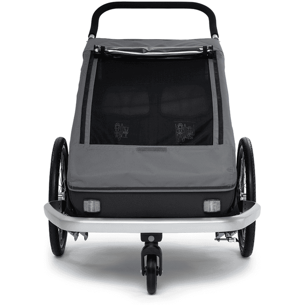 CROOZER Kinderfahrradanhänger Kid Keeke 2 Mountain Grey Letzter Tag