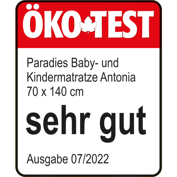 Paradies Kindermatratze Antonia 70 x 140 cm Kostenloser Versand international