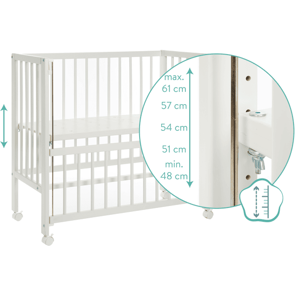 fillikid Beistellbett Cocon weiß Fabrikladen