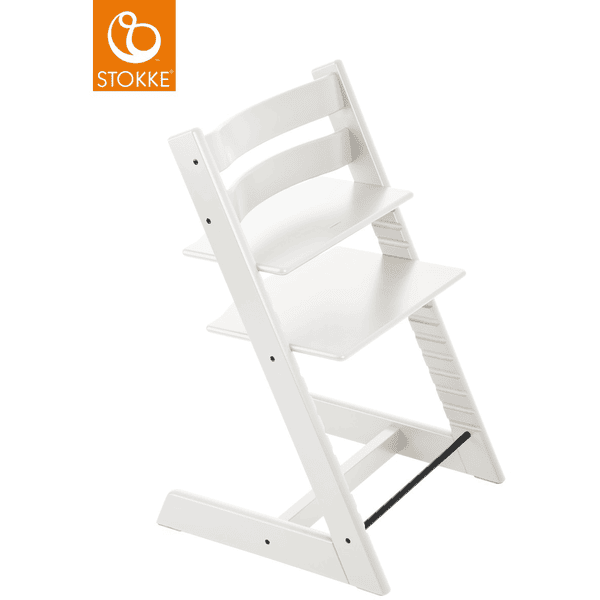 STOKKE® Tripp Trapp® Hochstuhl Buche weiß inkl. Baby Set V2 weiß Black Friday Preise