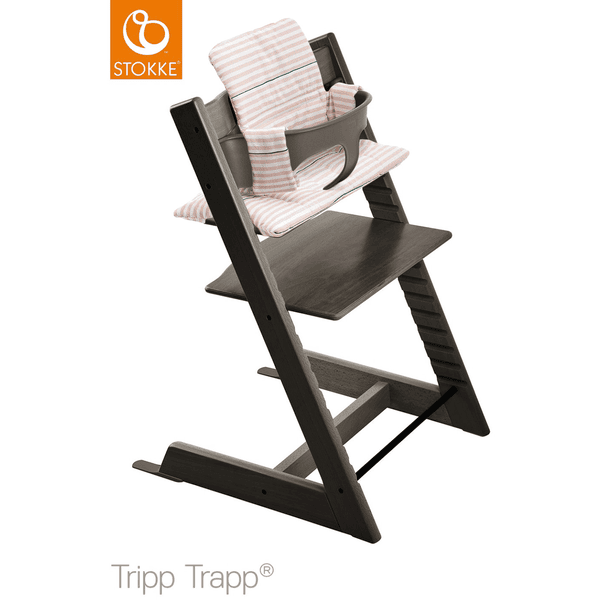 STOKKE® Tripp Trapp® Hochstuhl inkl. Baby Set Buche schwarz 50% Rabatt für begrenzte Zeit