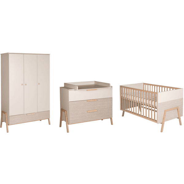 Schardt Kinderzimmer Set Happy Carat beige/Connery natur 3-türig Online