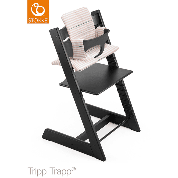 STOKKE® Tripp Trapp® Hochstuhl inkl. Baby Set Oak schwarz Outlet