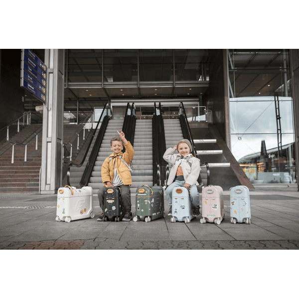 JETKIDS™ BY STOKKE® Aufsitzkoffer BedBox™ mit Crew BackPack™ Black Begrenztes Angebot