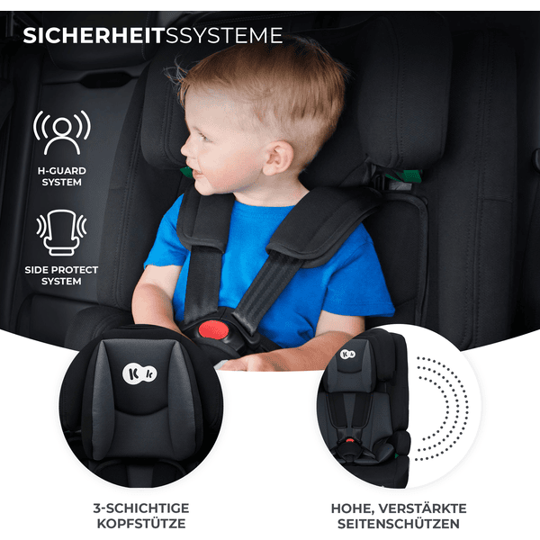 Kinderkraft Autokindersitz Safety Fix 2 i-Size 76 bis 150 cm 8 kg schwarz Kauf eins, bekomm eins gratis