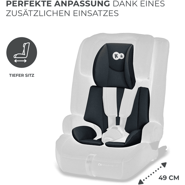 Kinderkraft Autokindersitz Safety Fix 2 i-Size 76 bis 150 cm 8 kg schwarz Kauf eins, bekomm eins gratis