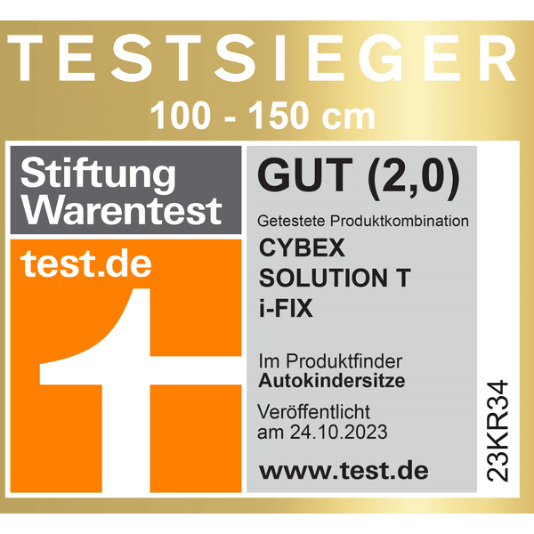 cybex PLATINUM Kindersitz Solution T I-Fix Plus Mirage Grey Tägliche Deals