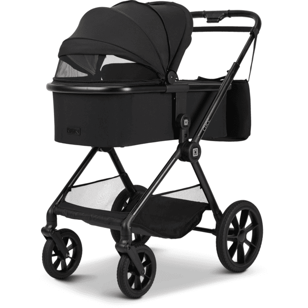 MOON Kombikinderwagen Clicc Kollektion 2024 black melange Super Rabatt
