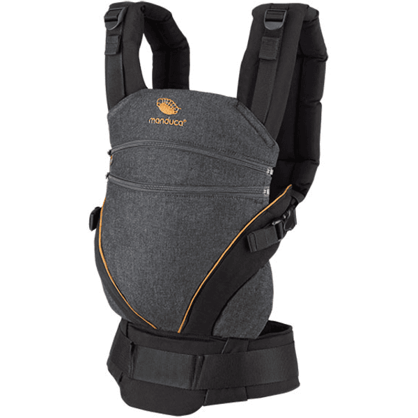 manduca Babytrage XT Cotton Denimblack-Toffee 50% Rabatt mit kostenlosem Versand