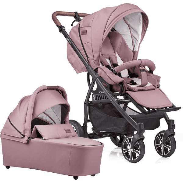 GESSLEIN Kombikinderwagen F4 Air+ mit Handbremse, rose