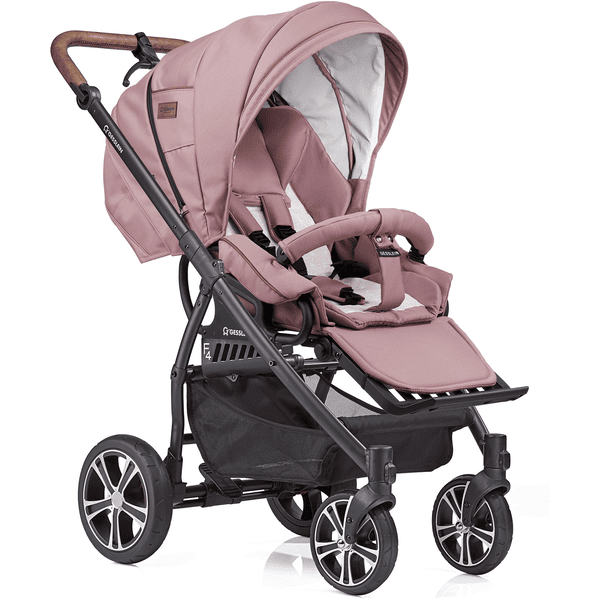 GESSLEIN Kombikinderwagen F4 Air+ mit Handbremse, rose Fabrikladen