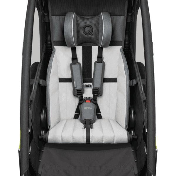 Qeridoo® Kinderfahrradanhänger Sportrex1 Limited Edition Lime Green Black Friday Preise