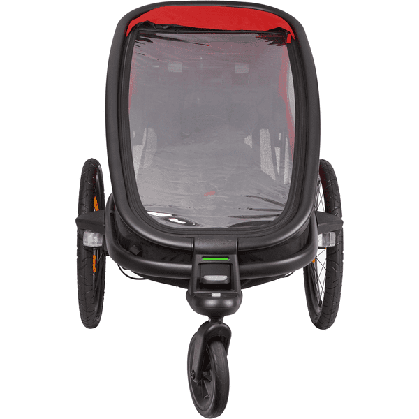 hamax Outback ONE mit Rückenlehne Red/Black Im Verkauf