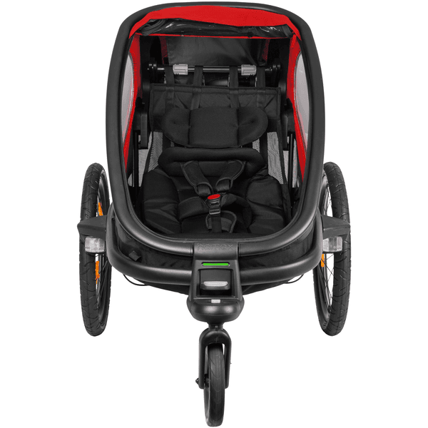 hamax Outback ONE mit Rückenlehne Red/Black Im Verkauf