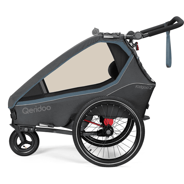 Qeridoo® Kinderfahrradanhänger Kidgoo2 Navy Blue Kollektion 2023 2025