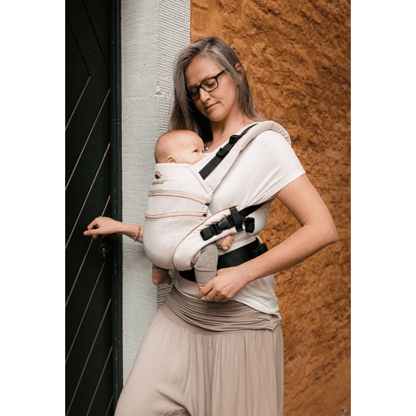 manduca Babytrage XT Cotton Denimpowder-Toffee Outlet