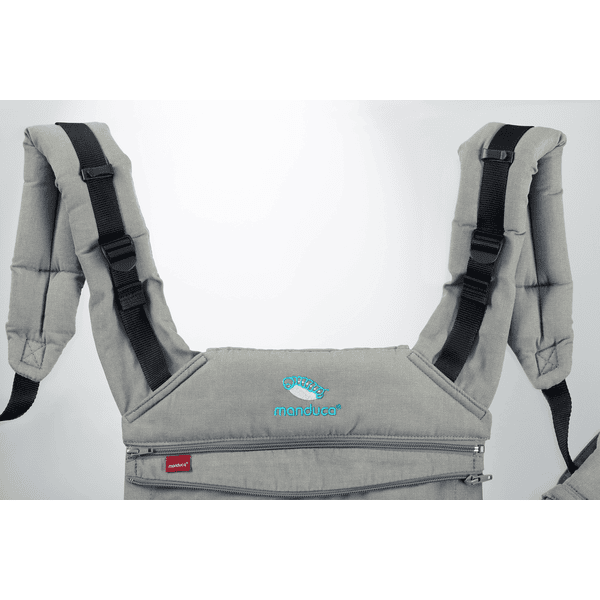 manduca Babytrage XT Cotton Denimblue-Toffee Auslauf