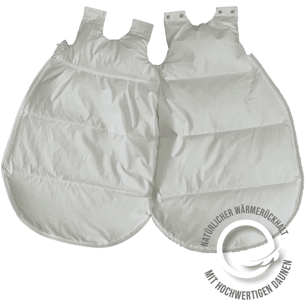 Odenwälder Thermo-Nest Daunenschlafsack Dots Silber Verkauf